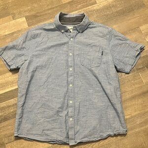 Hurley Light Blue Casual Button-Down Shirt